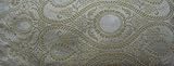 YogaAccessories (TM) Round Silk Jacquard Zafu Meditation Cushion - Silver Blue
