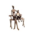 Mother and Child Reading Sculpture - Bronze