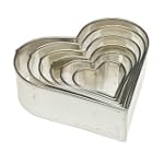 Kaiser Bakeware Heart Cookie Cutter, Set of 6 $6.99