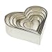 Kaiser Bakeware Heart Cookie Cutter, Set of 6