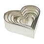 Kaiser Bakeware Heart Cookie Cutter, Set of 6