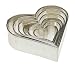 Kaiser Bakeware Heart Cookie Cutter, Set of 6