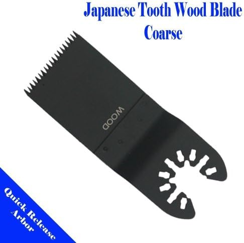 MTP 16 Japan Fine Quick Release Universal Fit Multi Tool Oscillating Multitool Saw Blade for Craftsman Rockwell Hyperlock Porter Cable Black & Decker Dewalt Ridgid Ryobi Bosch Tool Free System