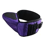 【Grandir】 ベビーキャリー ヒップシート チェアベルト ウエスト キャリー ベルト 抱っこ紐 全８色 (パープル)