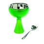 A di Alessi Big Love Ice Cream Bowl & Spoon, Green, (AMMI01S GR)