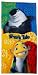 Shark Tale Don Lino and Oscar Collage Beach Towel