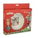 Bunnykins Feeding Bowl & Spoon with Running Bunnies Design by Royal Doulton