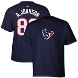 Reebok Houston Texans #80 Andre Johnson Navy Blue Scrimmage Gear T-shirt