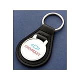 Chevrolet Black Leather Keychain by Chevrolet