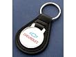 Chevrolet Black Leather Keychain
