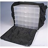 Black Nylon Bead, Sewing, Craft Supply Storage Caddy Tote with 5 Organizers