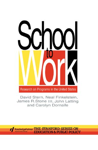 School To Work: Research On Programs In The United States (Studies in Mathematics Education Series)
