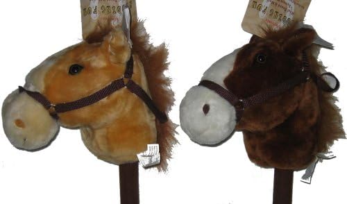 Plush Stick Horse Hobby Horse With Real Sound & Motion Assorted Styles