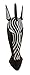 African Zebra Jungle Mask Africa Decor Wall Hanging