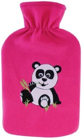 Hot Water Bottle Pink Panda 2 Litre Hot Water Bottle & Fleecy Cover