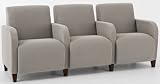 3 Seat Sofa w/ Center Arms in Standard Fabric or Vinyl