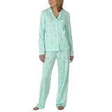 Gilligan & O'Malley® Collar Pajama Set - Green Print