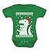 TeeStars - Big Trex Santa Ugly Christmas Sweater Baby Grow Vest Baby Onesie