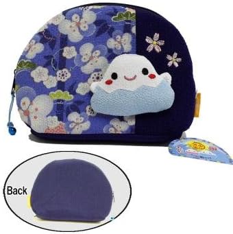 Japanese Kawaii Character Chirimen Pouch (Fujipon/Blue)