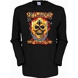 Produkt-Bild: geil bedruckte Biker & Motorrad Langarmshirt / Hell Rider !