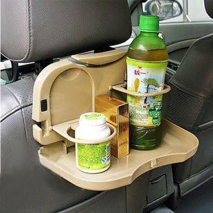 Fylyer® dining Table Bracket Car Back Seat Folding Tray Drink Holder Car Cup Holder Cutlery Supermarket Supplies