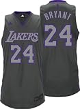 NBA Men's Los Angeles Lakers Kobe Bryant Graystone Swingman Jersey (Grey, Small)