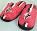 Atlanta Falcons Youth Team Stripe Plush Slippers - Size 4