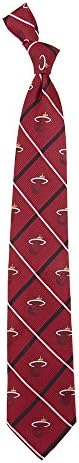 Miami Heat NBA Silver Line Woven Silk Neck Tie Eagles Wings