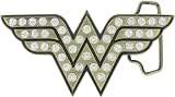 DC COMICS WONDER WOMAN GOLD LOGO W/ RHINESTONES BUCKLE