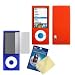 Cbus Wireless Orange Silicone Case / Skin / Cover & LCD Screen Protector for Apple iPod Nano - 5th Generation