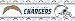 San Diego Chargers Kids Sports Wall Border