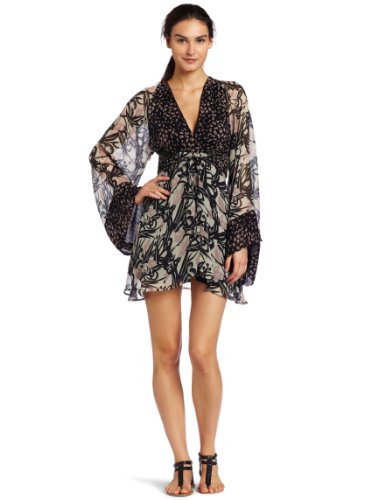 winter kate Womens Komodo Kimono Mini Dress