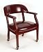 Traditional Capitain's Guest Arm Chair with Casters