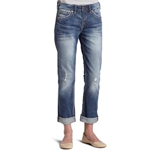 Buy 1921 Jeans Ladies Gwen Boyfriend-Fit Distressed Jean by 1921