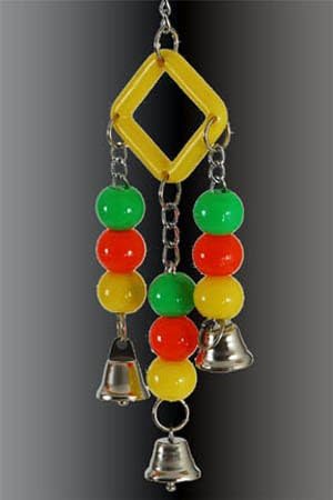 Caitec Bird Toy Racket Small 10in x 2.5in Assorted Colors "Sale Caitec Bird Toys - Small Toys"