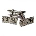 Best Man Antiqued Silver Tone Boxed Cufflinks Set