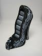 Victorian Lace Shoe Ring Holder - Blue