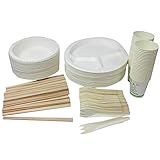 日本製紙クレシア 国産 紙エコ食器5点セット(50人分) 90197