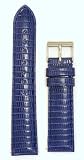 Ladies’ Genuine Lizard Watchband Royal Blue 18mm Watch Band