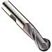 Niagara Cutter SBW855 Cobalt Steel Ball Nose End Mills, metric, Right Hand, Weldon Shank, TiAlN Finish, 30 Degree Helix
