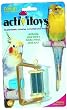 JW Pet Company Insight Rotating Mirror Drums Small Bird Toys Assorted Colors