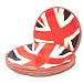Union Jack 9" Paper Plates, 16 pack, Wavy Flag Design