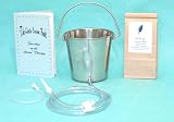 Coffee Enema Kit -Stainless Steel Enema Bucket- Gerson Book