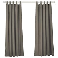 Insulated Curtains 84 Inches - Brown Gray