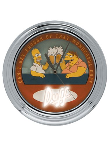 Childrens Toyshop  Kitchen & Housewares : Simpsons Animated flashing Wall Clock