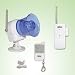 GSI Quality Wireless Indoor Slim Magnetic Vibration Sensor And Outdoor Siren High Output Alarm With LED Flashlight Unit - Remote Control With Panic Button - Anti Intruder Defense System