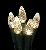 Club Pack of 420 Warm Clear Commercial 70pc LED C6 Christmas Lights - Green Wire