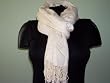 Cream 100% Viscose Dobby Solid Stole