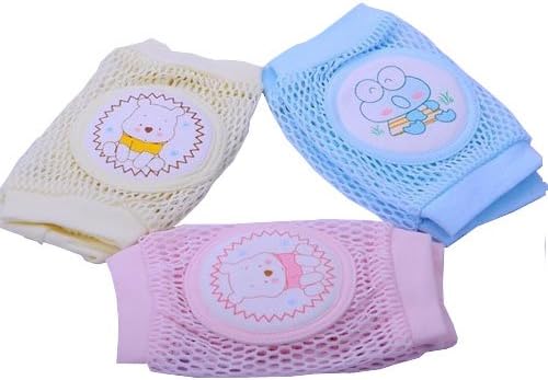 Breathable Sponge Mesh Baby Knee Pads for Crawling Toddler Knee Protector Leg Warmers for Walking