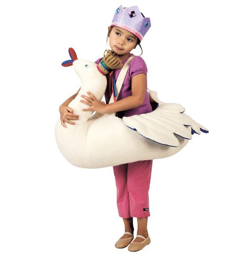 Majestic 3-Dimensional White Swan Costume